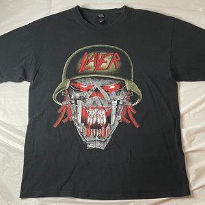 2016 Slayer T-Shirt Mens Large Short Sleeve Black Band Shirt Heavy Metal